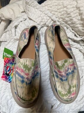 Sanuk/Grateful Dead Hemp Pastel Tie-Dye Slip-Ons